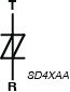 Device Symbol TISP4xxxLx